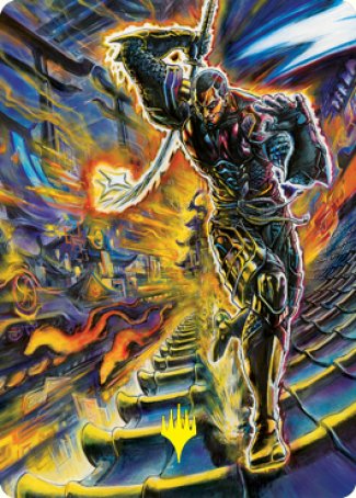 Kaito Shizuki 2 Art Card (Gold-Stamped Signature) [Kamigawa: Neon Dynasty Art Series] - Magic: The Gathering - Card Brawlers | Quebec | Canada |