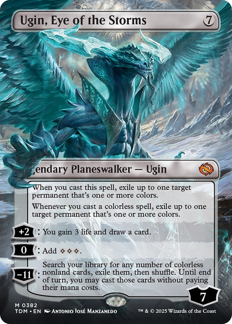 Ugin, Eye of the Storms (Borderless) [Tarkir: Dragonstorm] - Magic: The Gathering - Card Brawlers | Quebec | Canada |