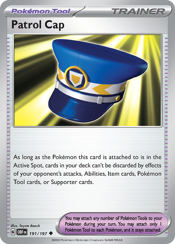 Patrol Cap (191/197) [Scarlet & Violet: Obsidian Flames] - Pokémon - Card Brawlers | Quebec | Canada |