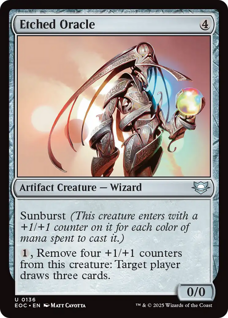 Etched Oracle [Edge of Eternities Commander] - Magic: The Gathering - Card Brawlers | Quebec | Canada |