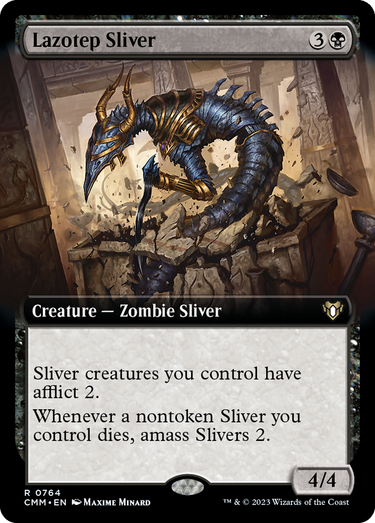 Lazotep Sliver (Extended Art) [Commander Masters] - Magic: The Gathering - Card Brawlers | Quebec | Canada |