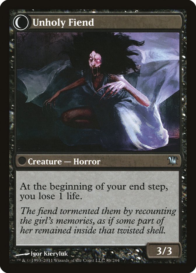 Cloistered Youth // Unholy Fiend [Innistrad] - Magic: The Gathering - Card Brawlers | Quebec | Canada |