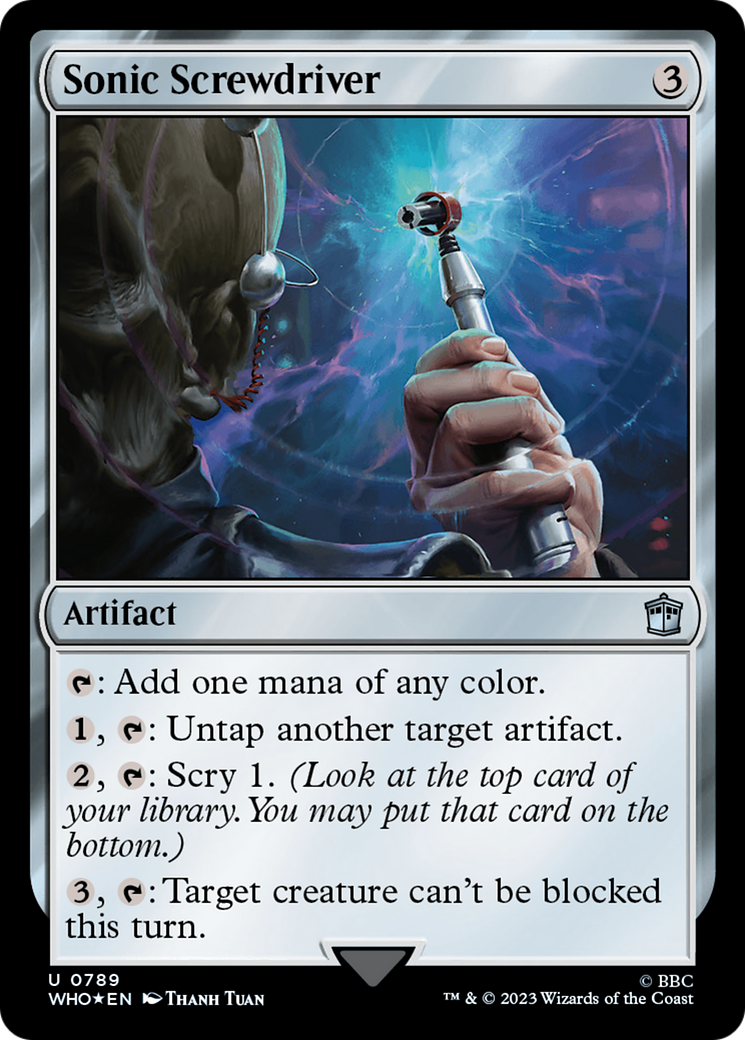 Sonic Screwdriver (0789) (Surge Foil) [Doctor Who] - Magic: The Gathering - Card Brawlers | Quebec | Canada |