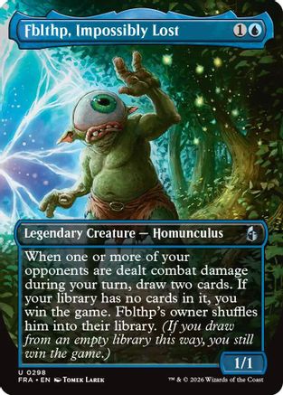 Fblthp, Impossibly Lost (Borderless) (FRA-298) - Reality Fracture Foil - Card Brawlers