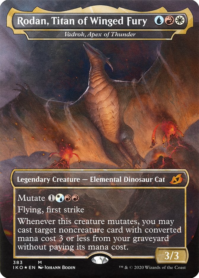 Vadrok, Apex of Thunder - Rodan, Titan of Winged Fury (Godzilla Series) [Ikoria: Lair of Behemoths] - Magic: The Gathering - Card Brawlers | Quebec | Canada |