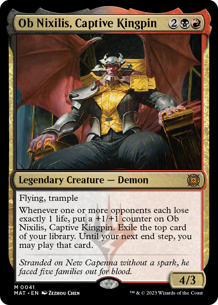 Ob Nixilis, Captive Kingpin [March of the Machine: The Aftermath] - Magic: The Gathering - Card Brawlers | Quebec | Canada |
