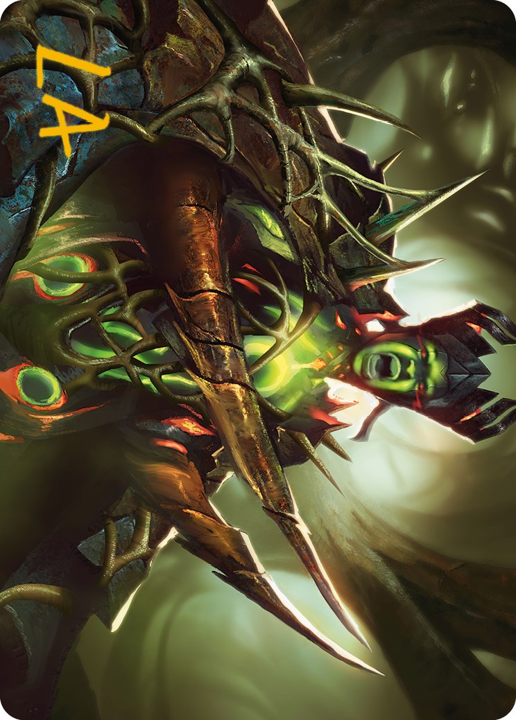 Maze's Mantle Art Card (Gold-Stamped Signature) [Phyrexia: All Will Be One Art Series] - Magic: The Gathering - Card Brawlers | Quebec | Canada |