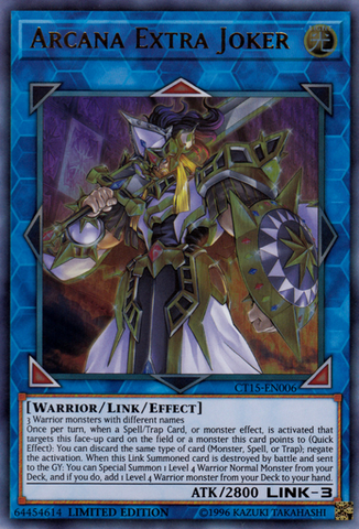 Arcana Extra Joker [CT15-EN006] Ultra Rare - Yu-Gi-Oh! - Card Brawlers | Quebec | Canada |