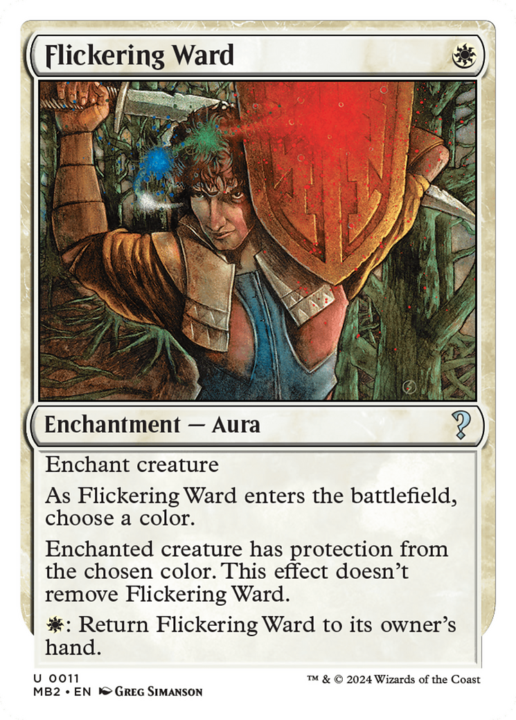 Flickering Ward (White Border) [Mystery Booster 2] - Magic: The Gathering - Card Brawlers | Quebec | Canada |