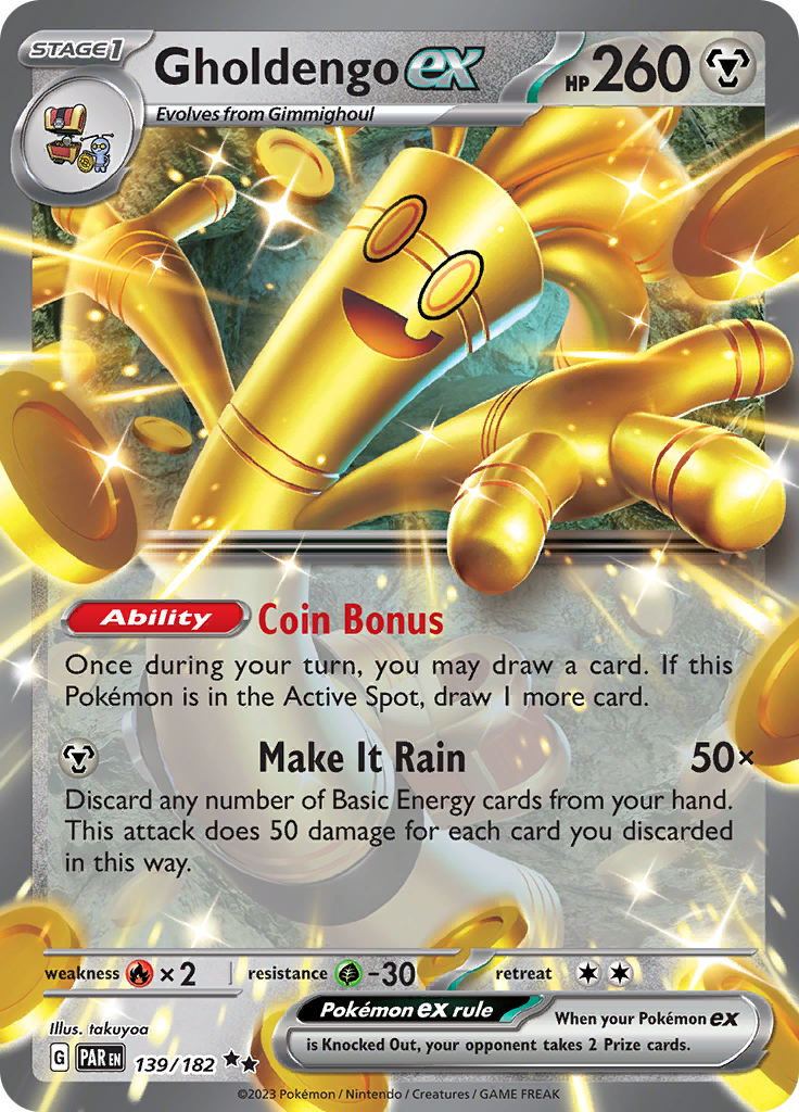 Gholdengo ex (139/182) [Scarlet & Violet: Paradox Rift] - Pokémon - Card Brawlers | Quebec | Canada |