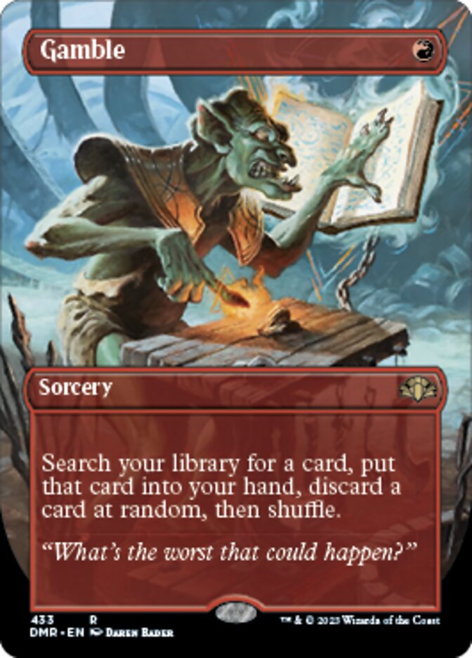 Gamble (Borderless Alternate Art) [Dominaria Remastered] - Magic: The Gathering - Card Brawlers | Quebec | Canada |