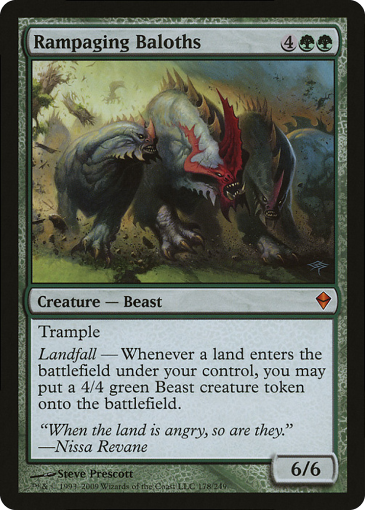 Rampaging Baloths (Zendikar) (Oversized) [Oversize Cards] - Magic: The Gathering - Card Brawlers | Quebec | Canada |