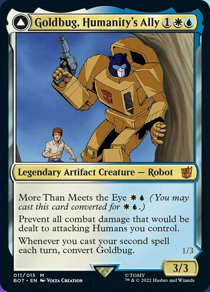 Goldbug, Humanity's Ally // Goldbug, Scrappy Scout [Transformers] - Magic: The Gathering - Card Brawlers | Quebec | Canada |