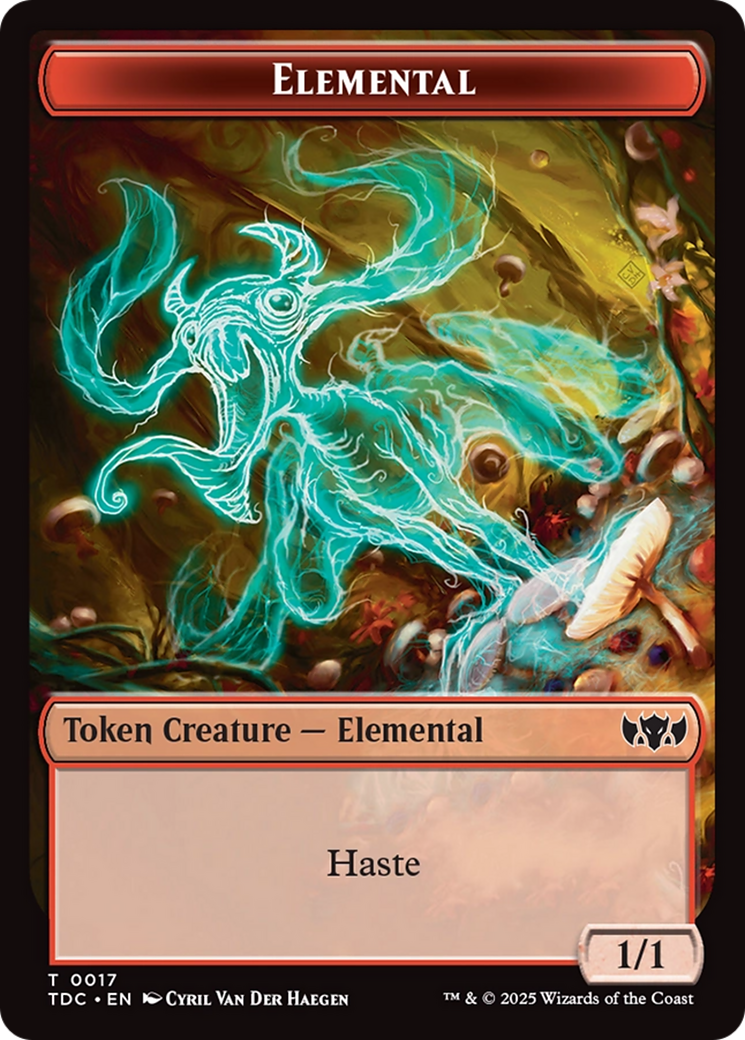 Elemental (0017) // Warrior Double-Sided Token [Tarkir: Dragonstorm Commander Tokens] - Magic: The Gathering - Card Brawlers | Quebec | Canada |