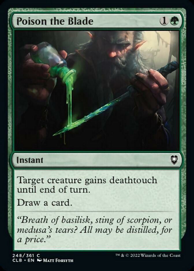 Poison the Blade [Commander Legends: Battle for Baldur's Gate] - Magic: The Gathering - Card Brawlers | Quebec | Canada |