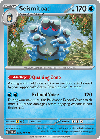 Seismitoad (052/197) [Écarlate et Violet : Flammes d'Obsidienne] 