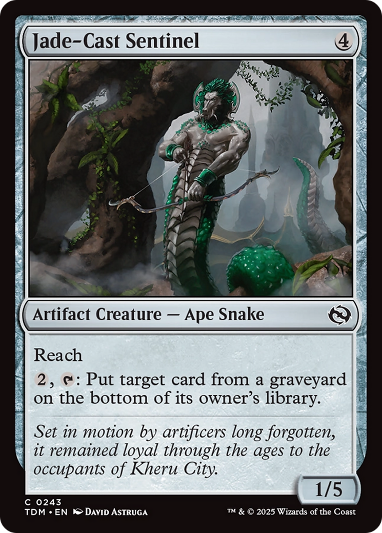 Jade-Cast Sentinel [Tarkir: Dragonstorm] - Magic: The Gathering - Card Brawlers | Quebec | Canada |