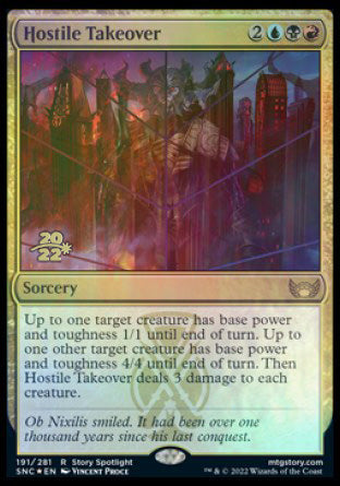 Hostile Takeover [Streets of New Capenna Prerelease Promos] - Magic: The Gathering - Card Brawlers | Quebec | Canada |