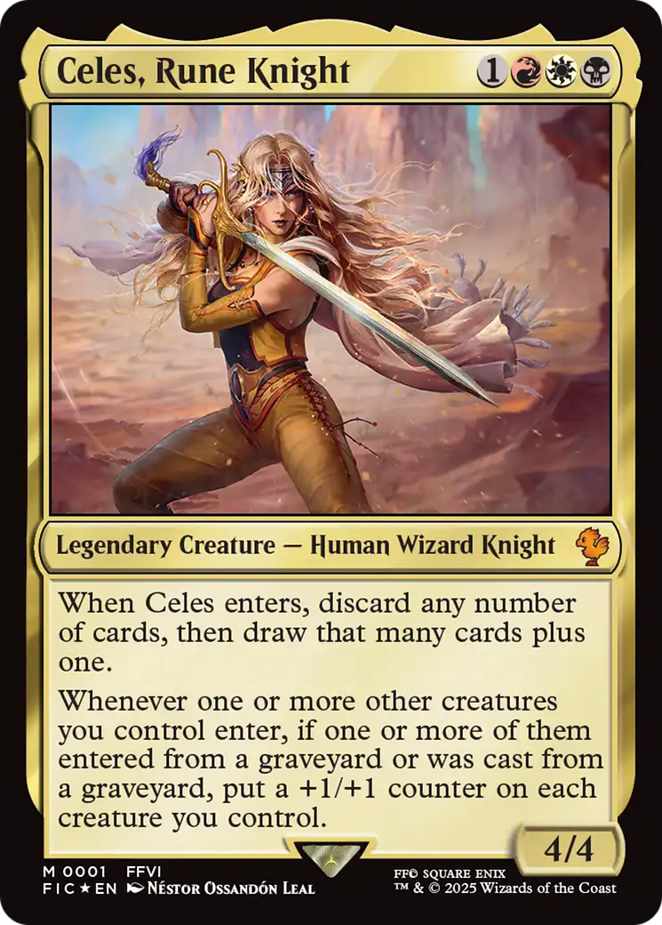 Celes, Rune Knight (0001) [FINAL FANTASY Commander] - Magic: The Gathering - Card Brawlers | Quebec | Canada |