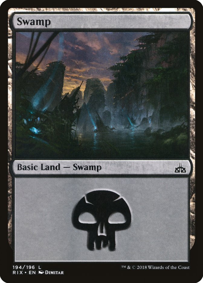 Swamp (194) [Rivals of Ixalan] - Magic: The Gathering - Card Brawlers | Quebec | Canada |