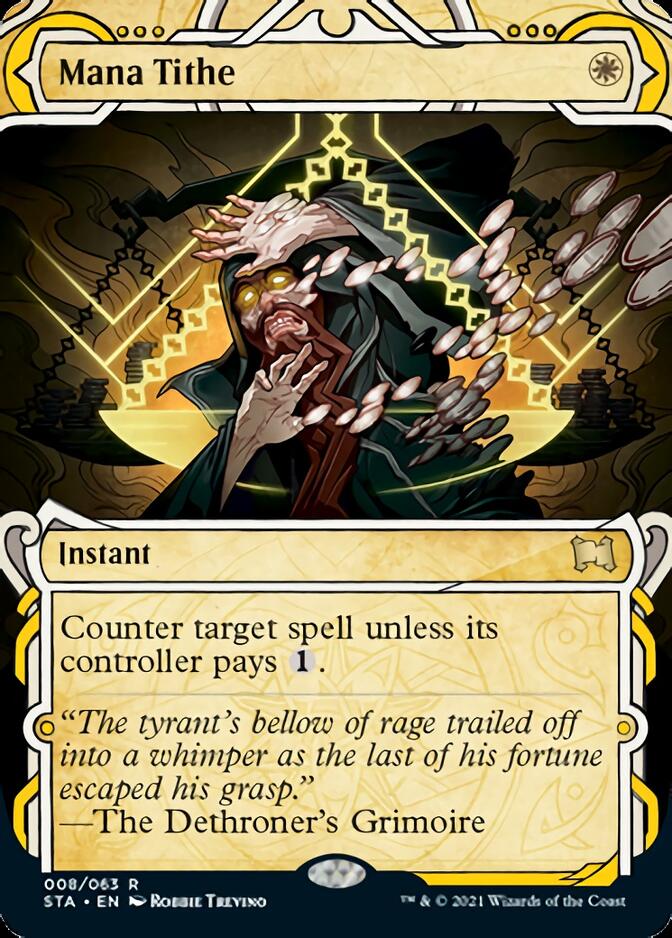 Mana Tithe (Foil Etched) [Strixhaven: School of Mages Mystical Archive] - Magic: The Gathering - Card Brawlers | Quebec | Canada |