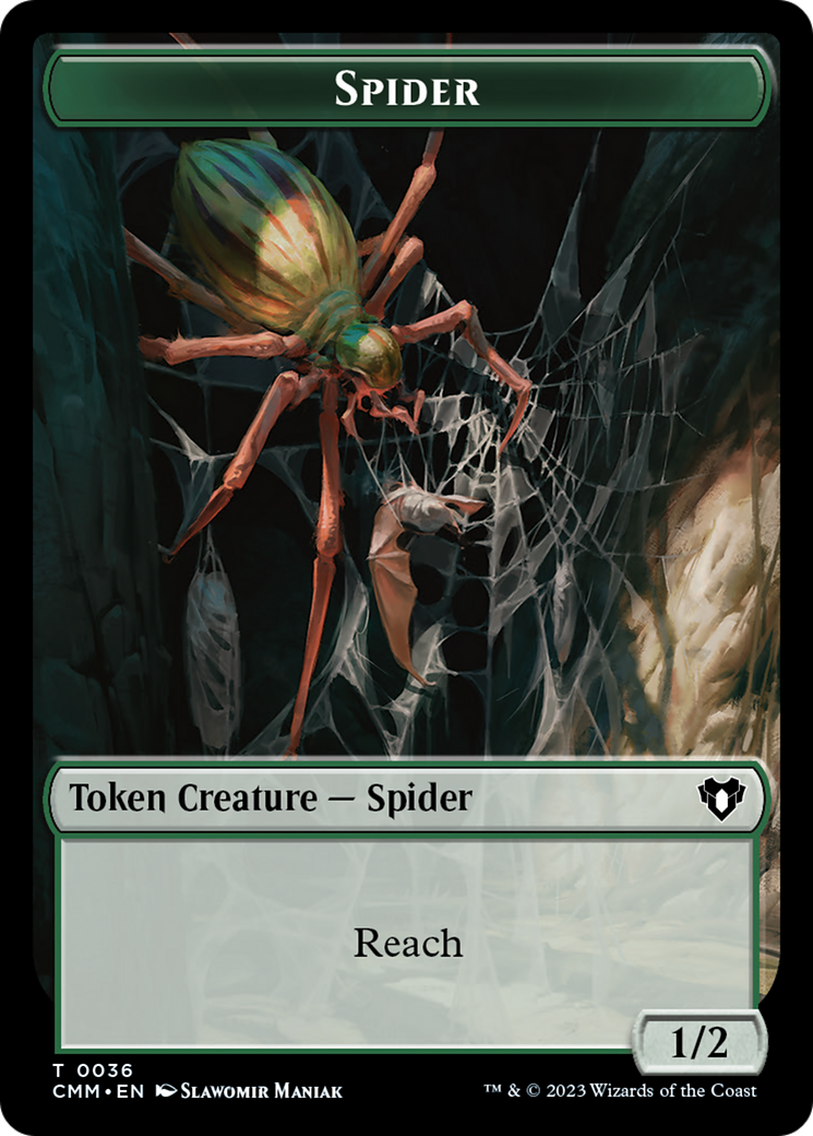 Spider Token [Commander Masters Tokens] - Magic: The Gathering - Card Brawlers | Quebec | Canada |