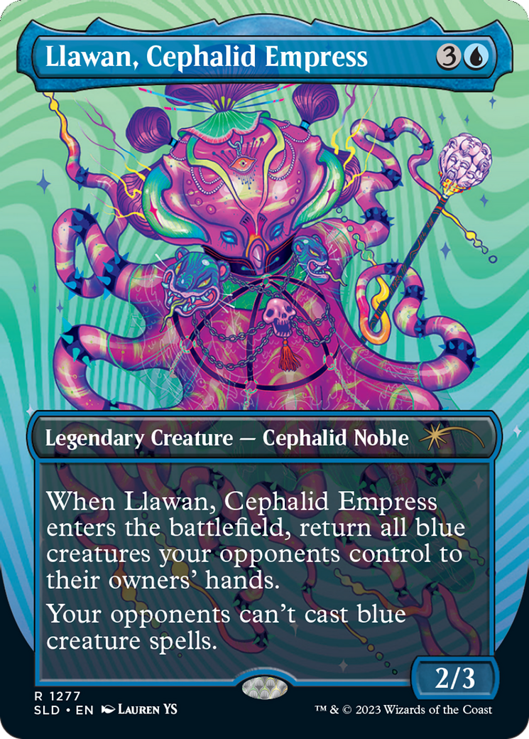 Llawan, Cephalid Empress (Borderless) [Secret Lair Drop Series] - Magic: The Gathering - Card Brawlers | Quebec | Canada |