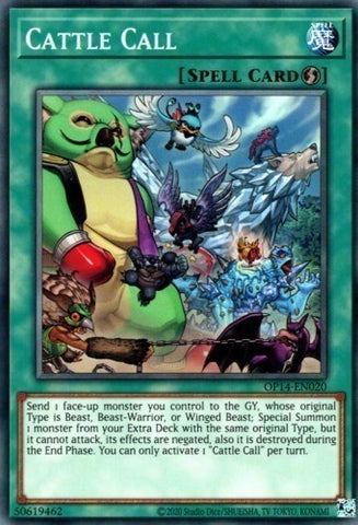 Cattle Call [OP14-EN020] Common - Yu-Gi-Oh! - Card Brawlers | Quebec | Canada |