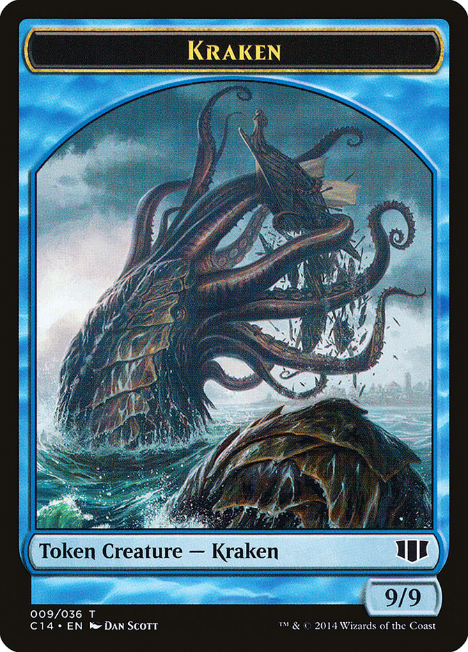 Kraken // Zombie (011/036) Double-Sided Token [Commander 2014 Tokens] - Magic: The Gathering - Card Brawlers | Quebec | Canada |