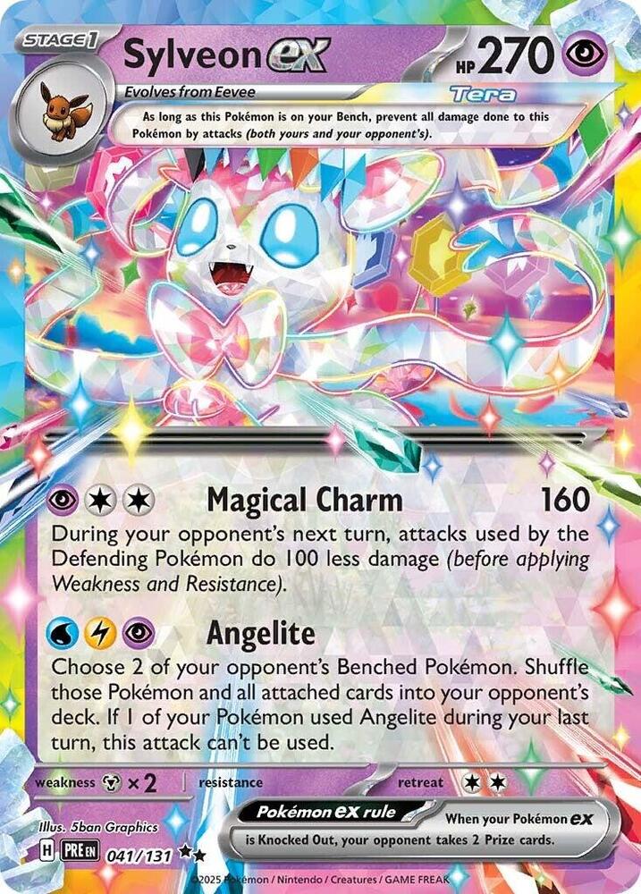 Sylveon ex (041/131) [Scarlet & Violet: Prismatic Evolutions] - Pokémon - Card Brawlers | Quebec | Canada |