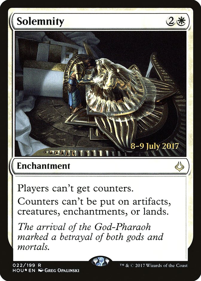 Solemnity [Hour of Devastation Prerelease Promos] - Magic: The Gathering - Card Brawlers | Quebec | Canada |