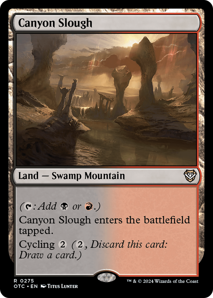 Canyon Slough [Outlaws of Thunder Junction Commander] - Magic: The Gathering - Card Brawlers | Quebec | Canada |
