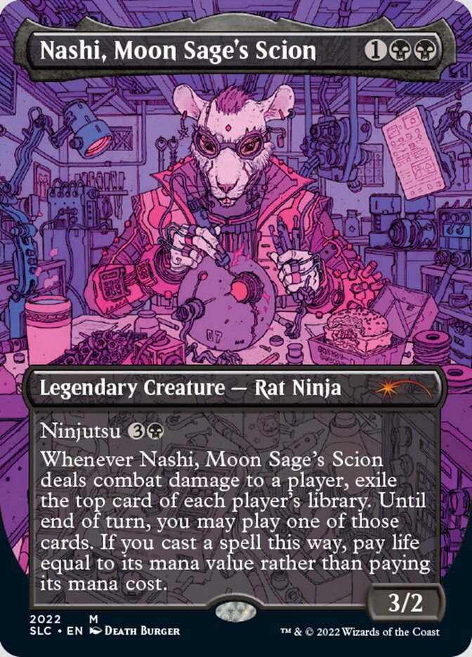 Nashi, Moon Sage's Scion (Borderless) [Secret Lair Countdown Kit] - Magic: The Gathering - Card Brawlers | Quebec | Canada |