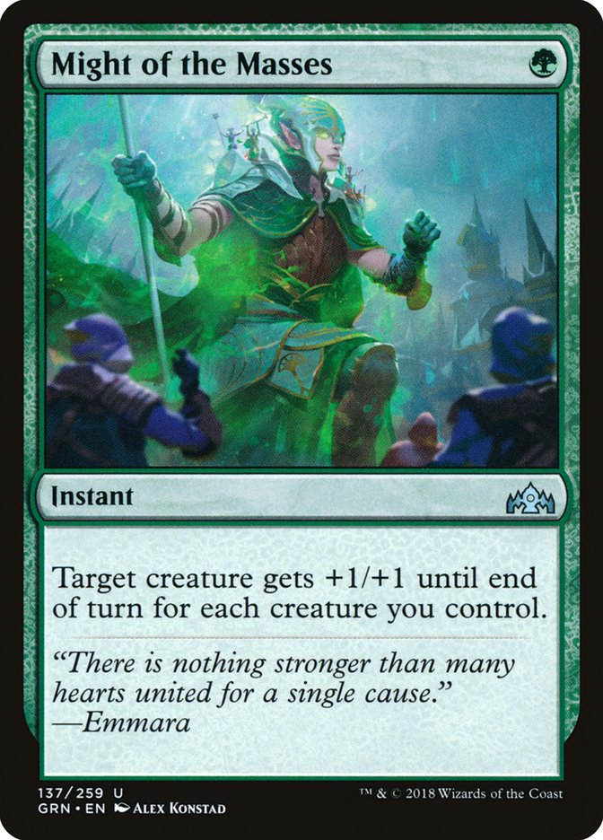 Might of the Masses [Guilds of Ravnica] - Magic: The Gathering - Card Brawlers | Quebec | Canada |