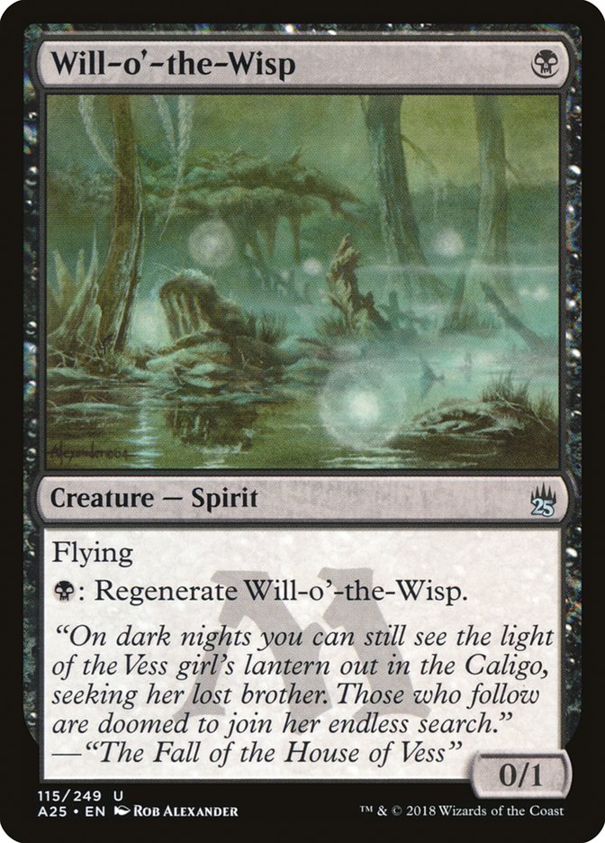 Will-o'-the-Wisp [Masters 25] - Magic: The Gathering - Card Brawlers | Quebec | Canada |