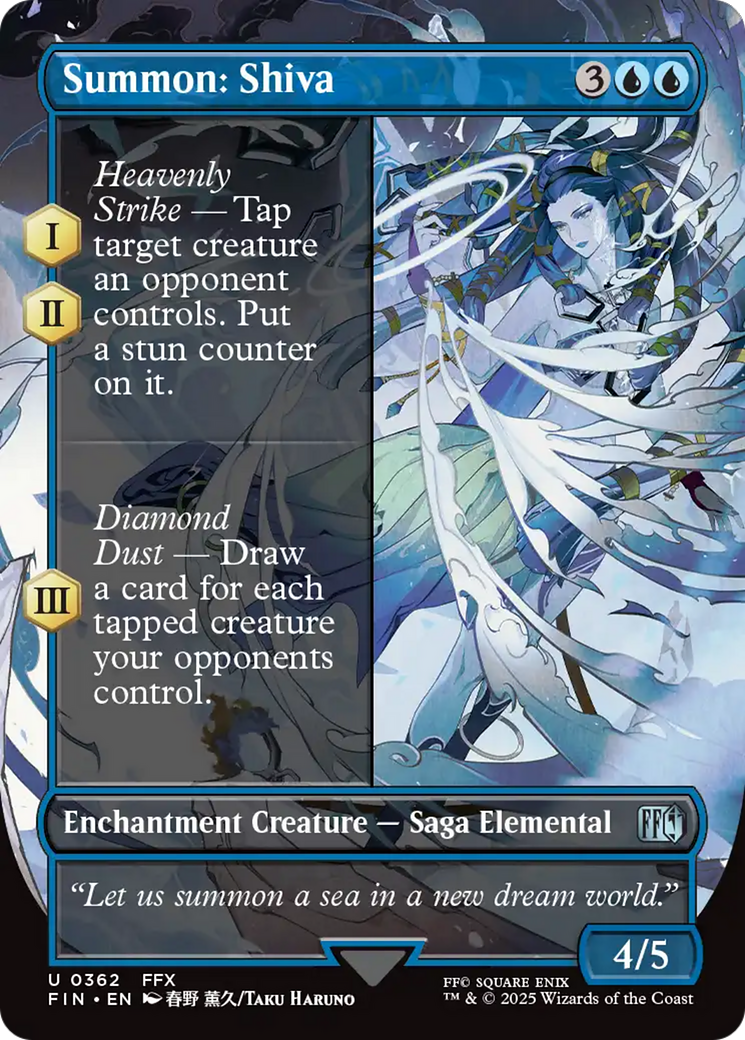 Summon: Shiva (Borderless) [FINAL FANTASY] - Magic: The Gathering - Card Brawlers | Quebec | Canada |