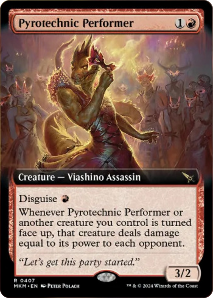 Pyrotechnic Performer (Extended Art) [Murders at Karlov Manor] - Magic: The Gathering - Card Brawlers | Quebec | Canada |