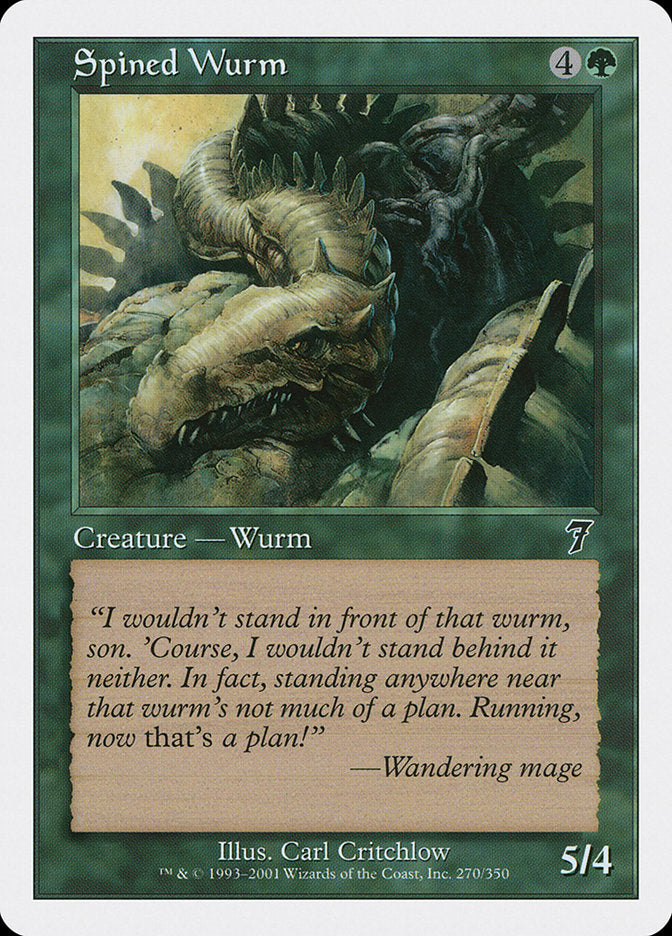 Spined Wurm [Seventh Edition] - Magic: The Gathering - Card Brawlers | Quebec | Canada |