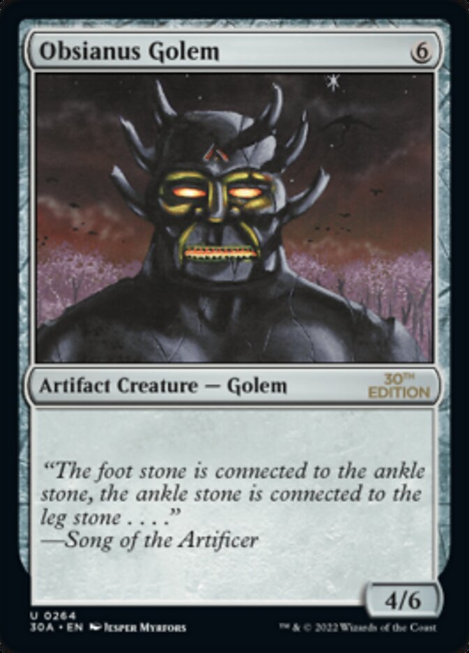 Obsianus Golem [30th Anniversary Edition] - Magic: The Gathering - Card Brawlers | Quebec | Canada |