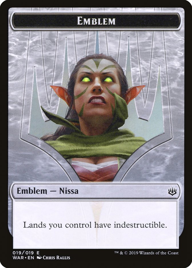 Nissa, Who Shakes the World Emblem [War of the Spark Tokens] - Magic: The Gathering - Card Brawlers | Quebec | Canada |