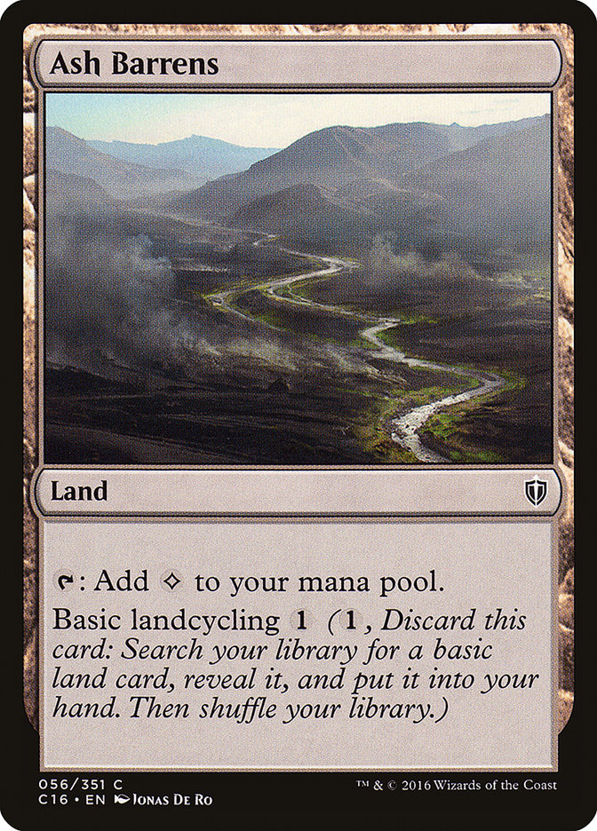 Ash Barrens [Commander 2016] - Magic: The Gathering - Card Brawlers | Quebec | Canada |