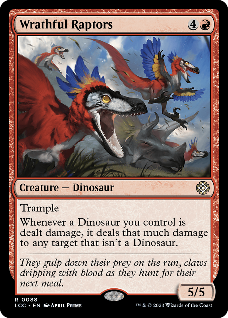 Wrathful Raptors [The Lost Caverns of Ixalan Commander] - Magic: The Gathering - Card Brawlers | Quebec | Canada |