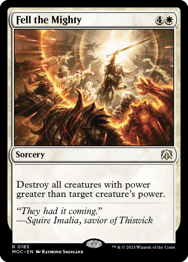 Fell the Mighty [March of the Machine Commander] - Magic: The Gathering - Card Brawlers | Quebec | Canada |