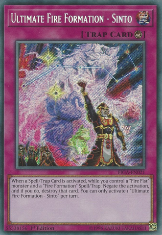 Ultimate Fire Formation - Sinto [FIGA-EN021] Secret Rare - Yu-Gi-Oh! - Card Brawlers | Quebec | Canada |