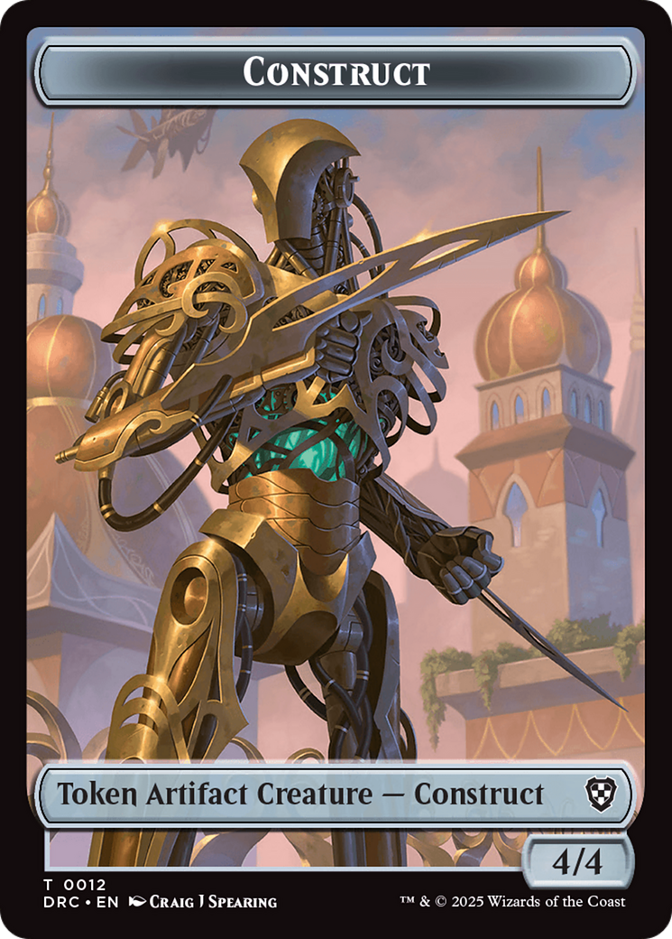 Construct // Beast (0011) Double-Sided Token [Aetherdrift Commander Tokens] - Magic: The Gathering - Card Brawlers | Quebec | Canada |