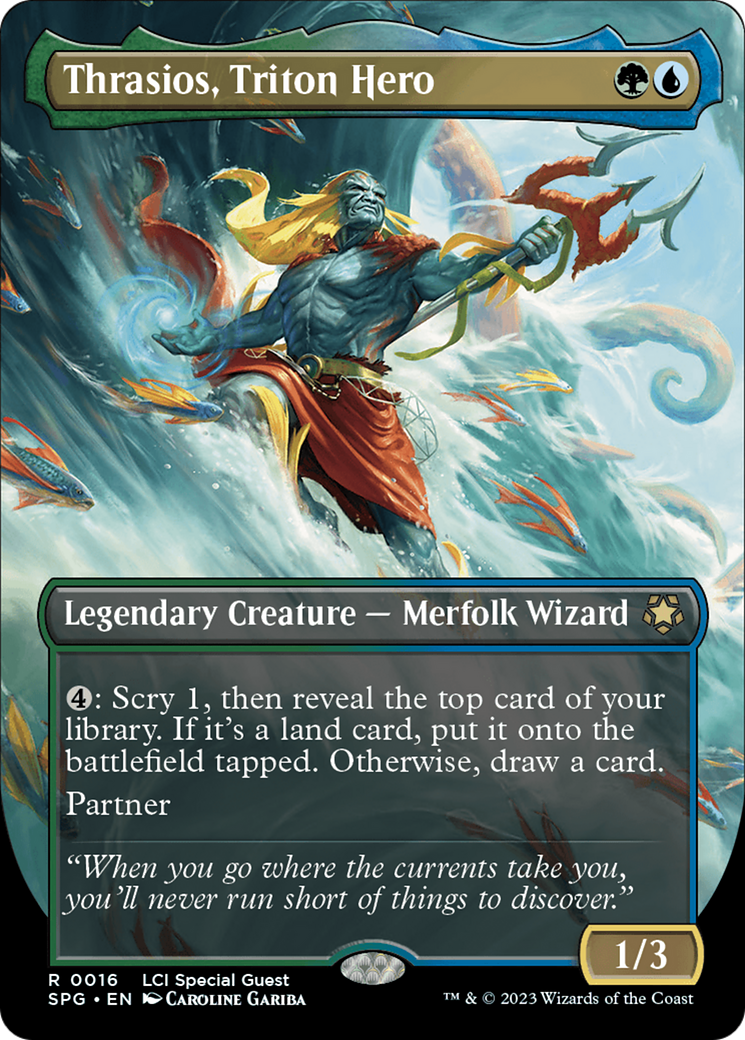 Thrasios, Triton Hero (Borderless) [The Lost Caverns of Ixalan Special Guests] - Magic: The Gathering - Card Brawlers | Quebec | Canada |