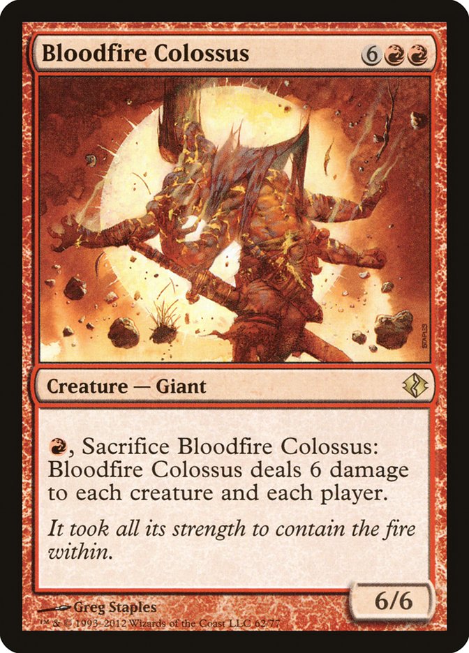 Bloodfire Colossus [Duel Decks: Venser vs. Koth] - Magic: The Gathering - Card Brawlers | Quebec | Canada |