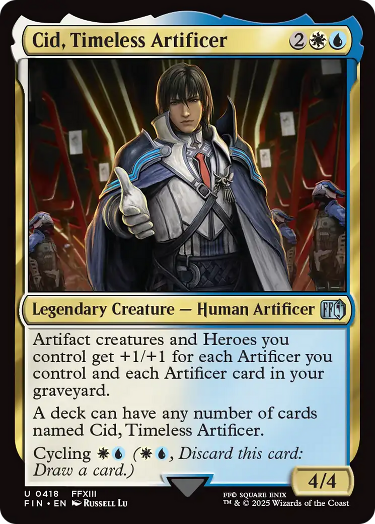 Cid, Timeless Artificer (0418) [FINAL FANTASY] - Magic: The Gathering - Card Brawlers | Quebec | Canada |