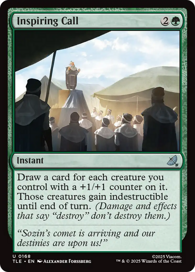 Inspiring Call [Avatar: The Last Airbender: Eternal-Legal] - Magic: The Gathering - Card Brawlers | Quebec | Canada |