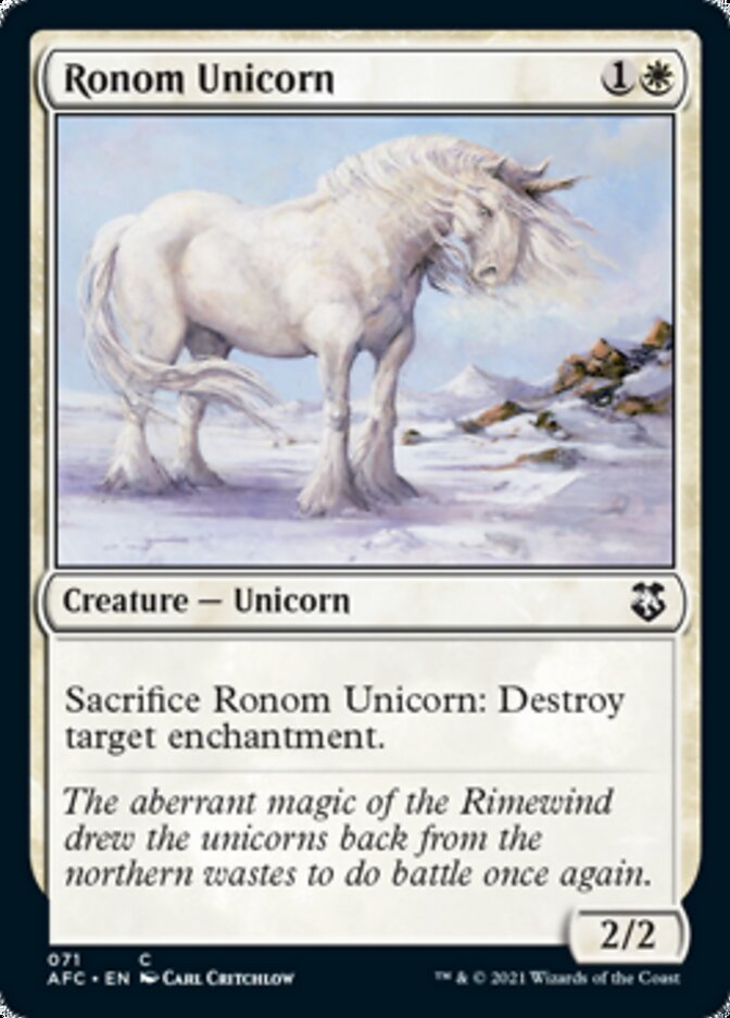 Ronom Unicorn [Dungeons & Dragons: Adventures in the Forgotten Realms Commander] - Magic: The Gathering - Card Brawlers | Quebec | Canada |